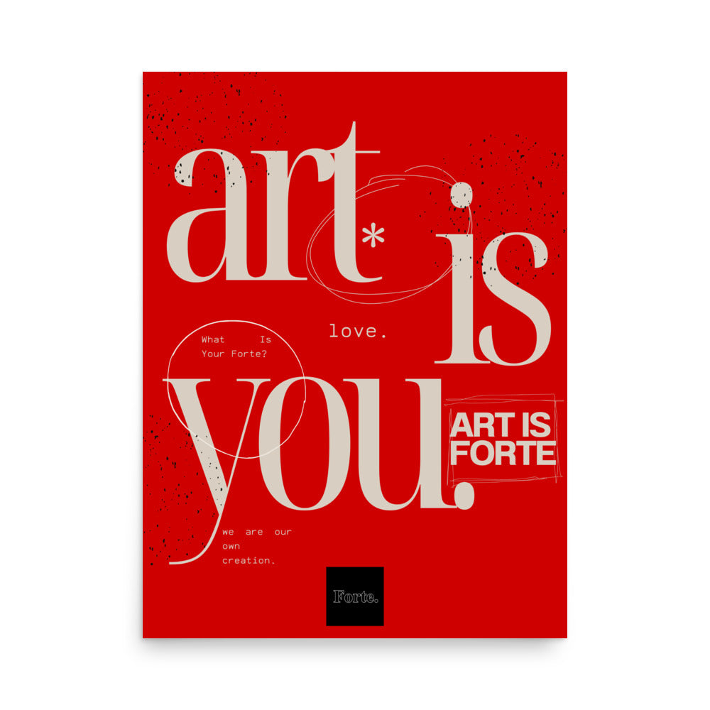 Art Is Forte 18'x24' Poster
