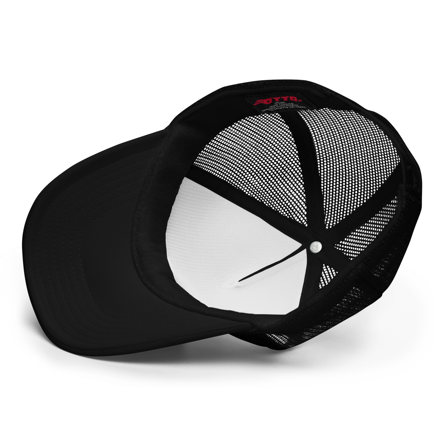 Forte Embroidered Trucker Hat Black